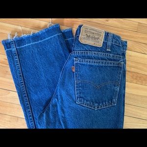 Vintage Raw Hem Orange Tab Levi’s